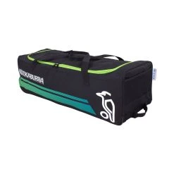 Kookaburra 9000 Wheelie Bag -GRAY-NICOLLS Shop 3S231106 9000 wheelie green front