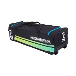 Kookaburra 9000 Wheelie Bag -GRAY-NICOLLS Shop 3S231108 9000 wheelie aqua back