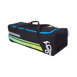 Kookaburra 9000 Wheelie Bag -GRAY-NICOLLS Shop 3S231108 9000 wheelie aqua front