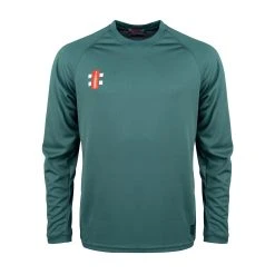GRAY-NICOLLS Gray Nicolls Matrix V2 Long Sleeve T-Shirt -GRAY-NICOLLS Shop CCGD23ClothingMatrixTeeV2LSGreenFront