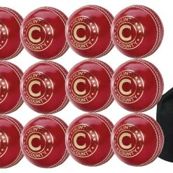 Hunts County Glory Ball Red 12 Pack With Ball Bag