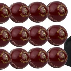 Kookaburra County Star Junior Red 12 Pack With Ball Bag