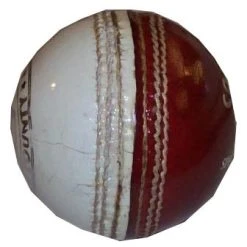 Hunts County Coaching Cricket Ball (Red/White)