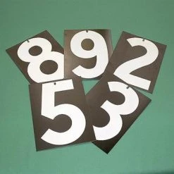 R J Hill Engineering Whole Number Plates (9 X 12)