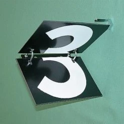 R J Hill Engineering Telegraph Number Plates 0-9