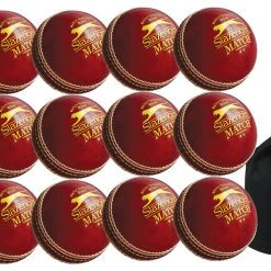 Slazenger Match Junior Red 12 Pack With Ball Bag