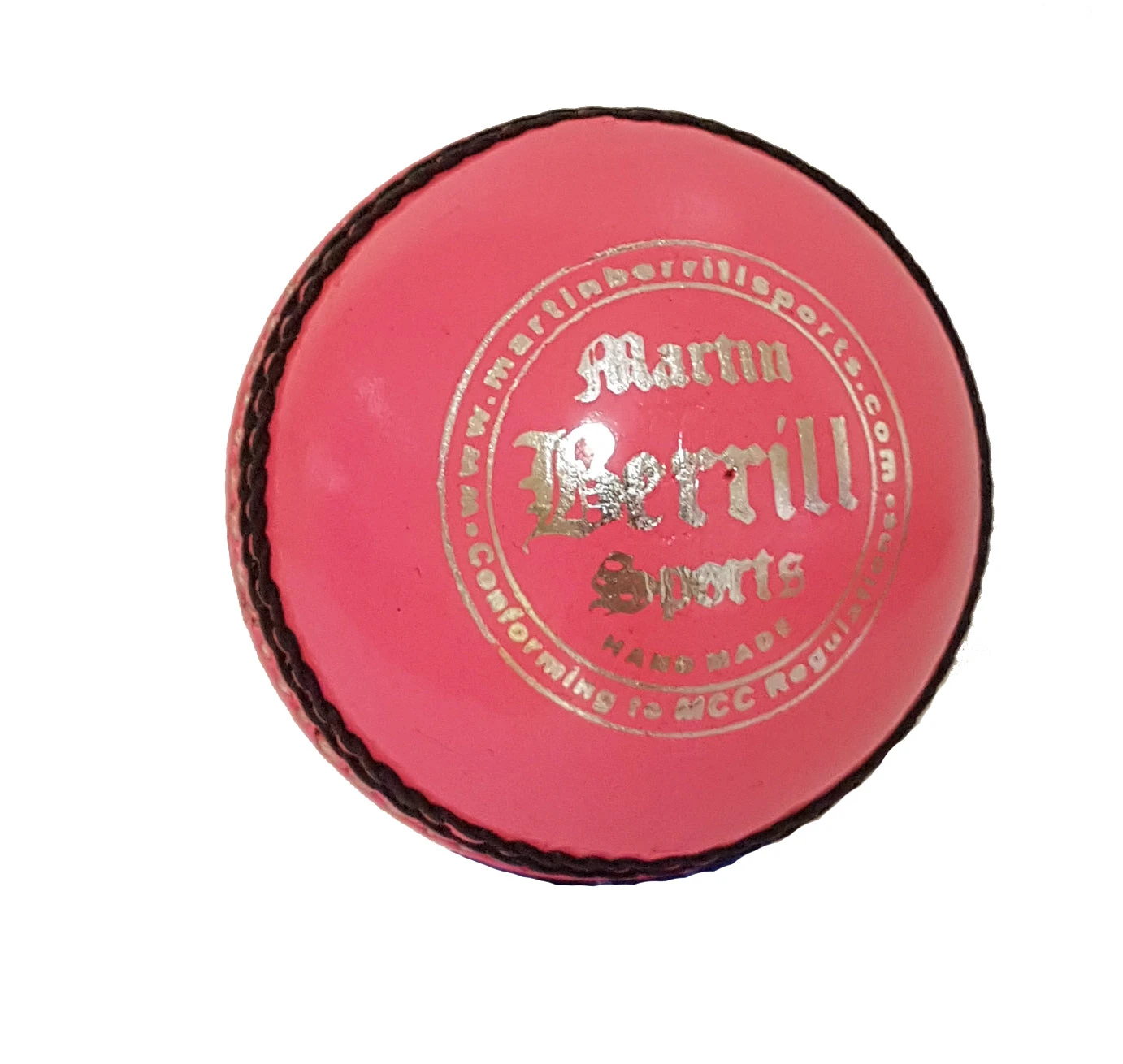 Martin Berrill Sports Supreme Crown Cricket Ball (Pink) 3 Martin Berrill Sports Supreme Crown Cricket Ball (Pink) - Image 3
